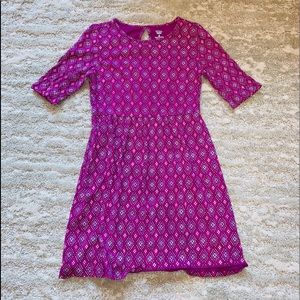 Girls purple short purple dress